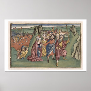 Affiches Exode 14 Moïse et les Israélites traversant la Ré