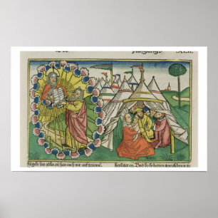 Affiches Exode 20 1-5 Moïse recevant les Dix Commandements