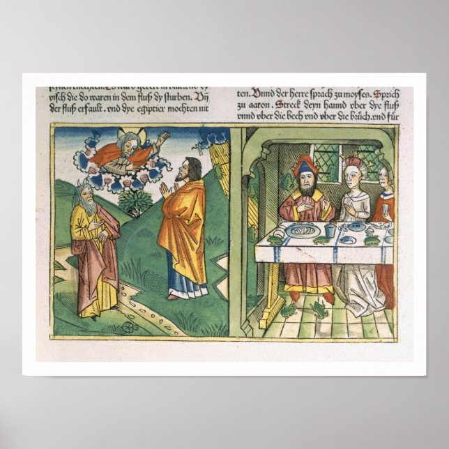 Affiches Exode 8 1-15 Les sept fléaux de l'Égypte : Moïse e (Devant)