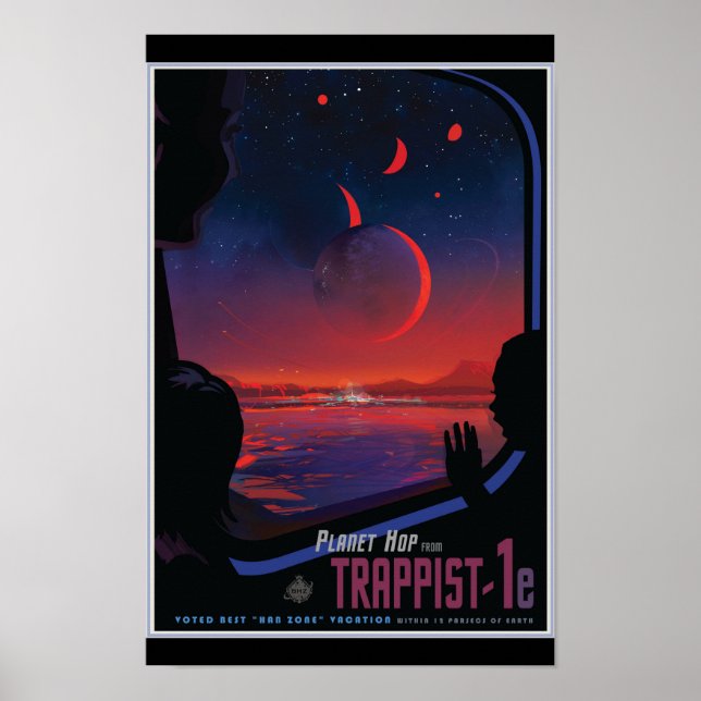 Affiches Exoplanète TRAPPIST-1e (Devant)