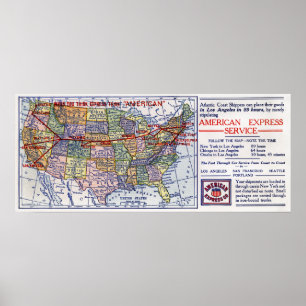 AFFICHES EXPÉDITION D'AMERICAN EXPRESS