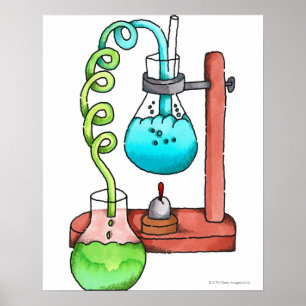 Affiches Expérience de chimie