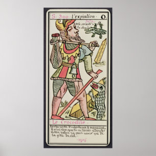 Affiches Expiation, carte de tarot, française