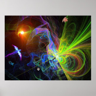 Affiches Exploration de la naissance d'un univers de bébé -