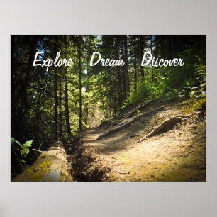 Affiches Explore Dream Découvrez le Randonnée