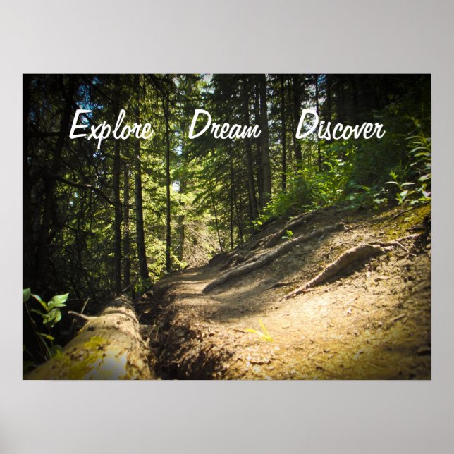 Affiches Explore Dream Découvrez le Randonnée (Devant)