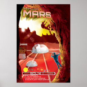 Affiches Explorez Mars avec la famille entière