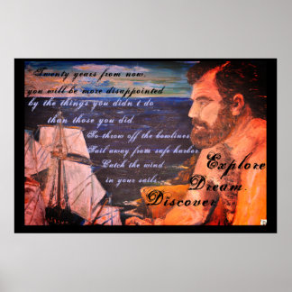 Affiches Explorez. Rêvez. Découvrir