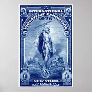 Affiches Expo Philatélique Internationale de New York 1936