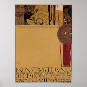 Affiches Exposition de ~ de Klimt première d'affiche de