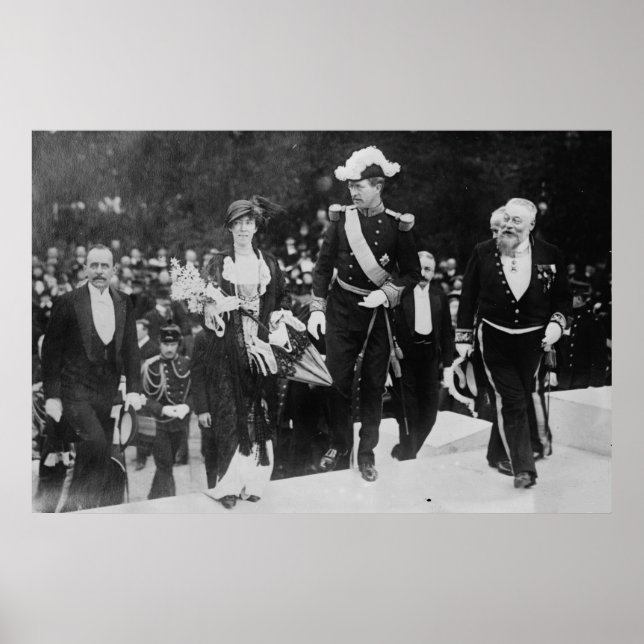 Affiches Exposition du roi Albert et de la reine Elizabeth  (Devant)