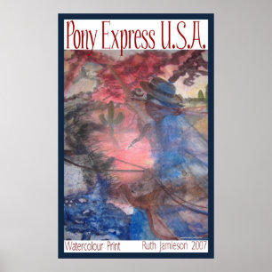 Affiches Express PONY U.S.A.