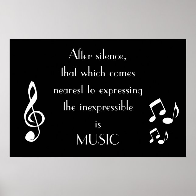 Affiches Exprimer l'affiche musicale inexpressible (Devant)
