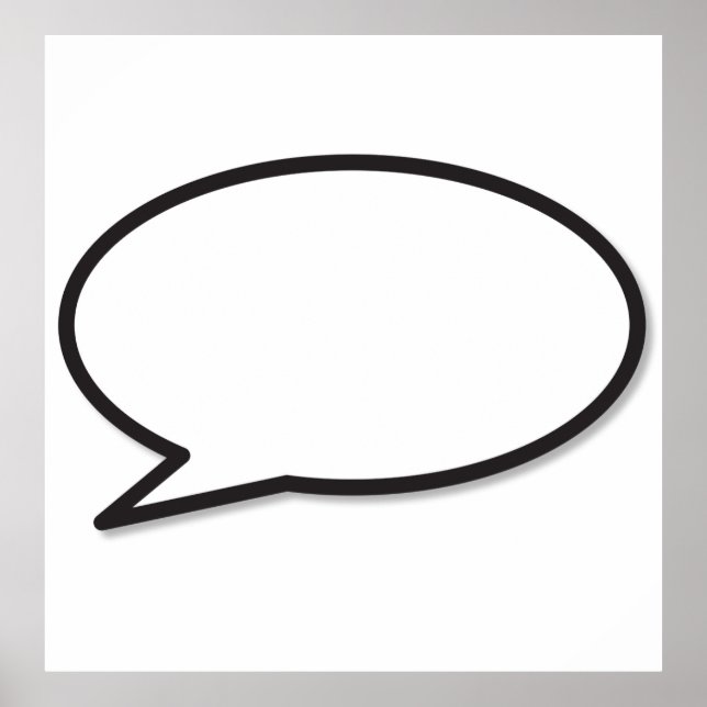 Affiches EXPRIMEZ-VOUS Bulle de BD (Devant)