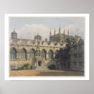 Affiches Extérieur de l'université d'Oriel, illustration