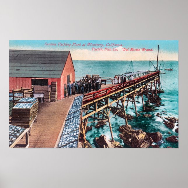 Affiches Exterior View of Del Monte Sardine Packing (Devant)