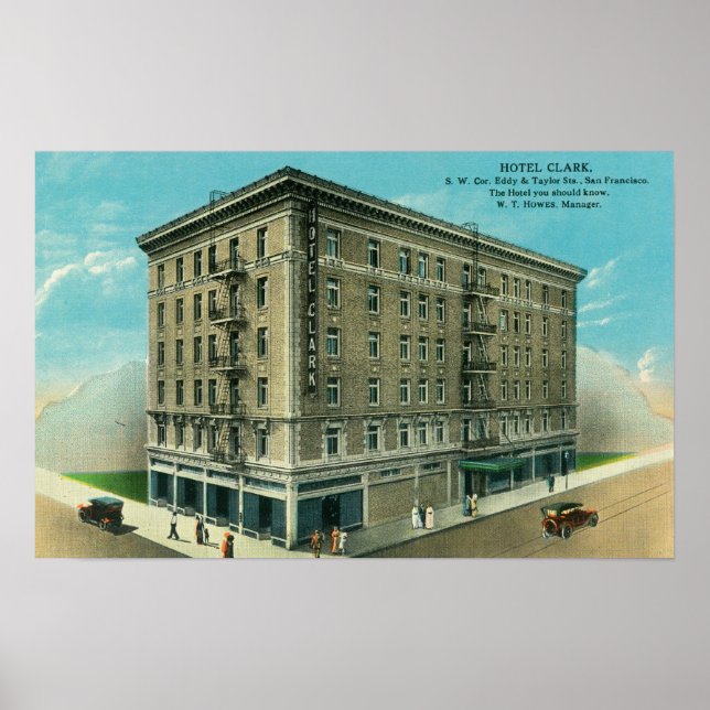 Affiches Exterior View of the Hotel Clark (Devant)