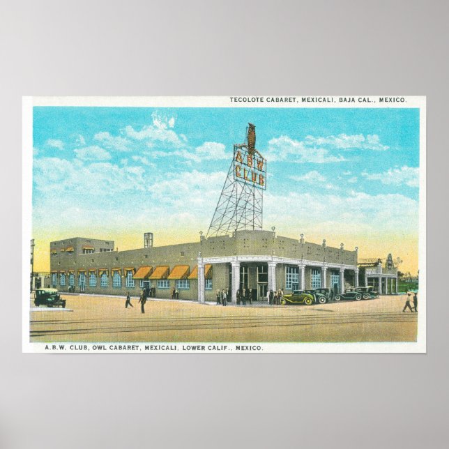 Affiches Exterior View of the Tecolote Cabaret (Devant)