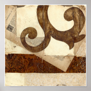 Affiches Extrait vintage de journal