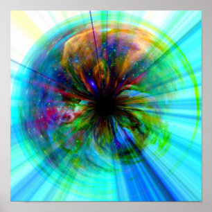 Affiches Eye in Orion Unique Digital Space Art