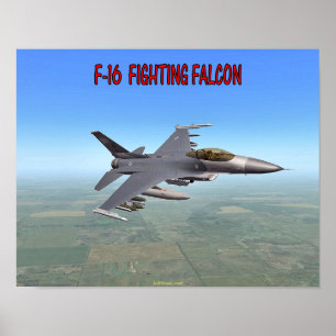 AFFICHES F-16 FALCON DE COMBAT