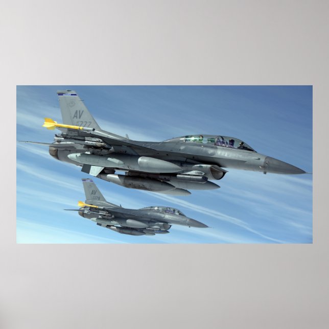 Affiches F-16 Falcons de la lutte (Devant)