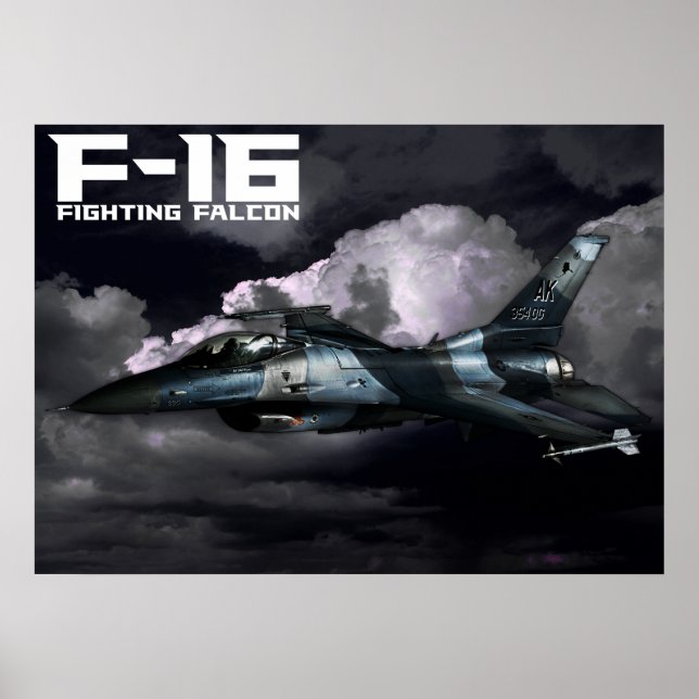 Affiches F-16 Faucon combattant (Devant)