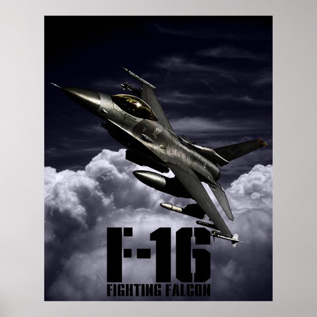 Affiches F-16 Faucon combattant (Devant)