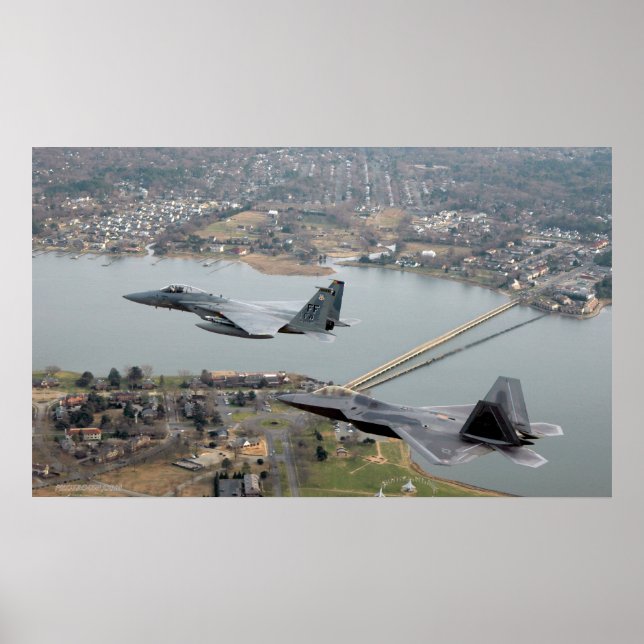 Affiches F-22 Raptor et F-15 Eagle (Devant)