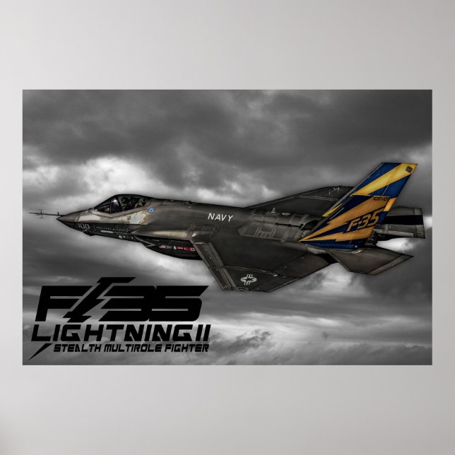 Affiches F-35 Éclair II (Devant)