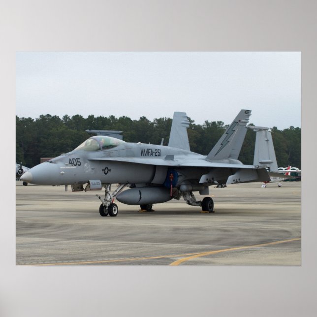 Affiches F/A-18C of VMFA-251 from MCAS Beaufort, SC (Devant)