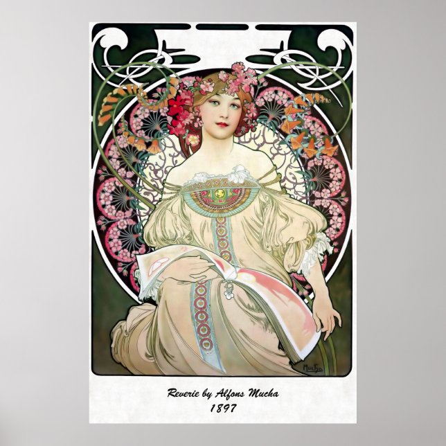 Affiches F. Champenois Imprimeur-Éditeur par Alfons Mucha (Devant)