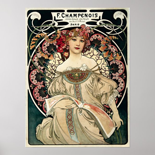 Affiches F. Champenois par Alphonse Mucha (Devant)