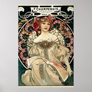 Affiches F. Champenois par Alphonse Mucha