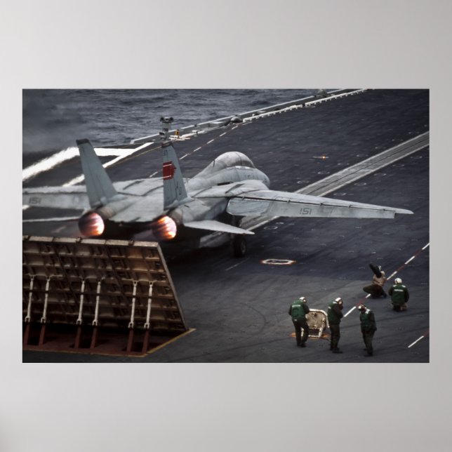 Affiches FA-18 décolle USS Stennis (Devant)