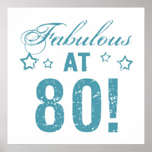Affiches Fabulous 80th Birthday