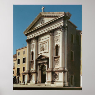 Affiches Façade de l'église du della Santa Maria