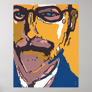 Affiches Face Abstraite