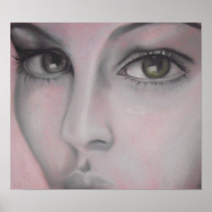 Affiches Face de charbon de bois