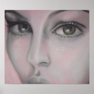 Affiches Face de charbon de bois