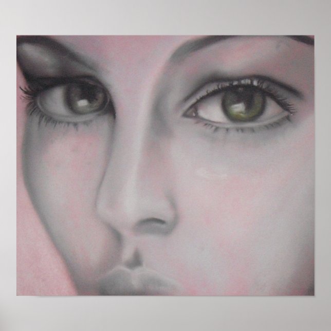 Affiches Face de charbon de bois (Devant)