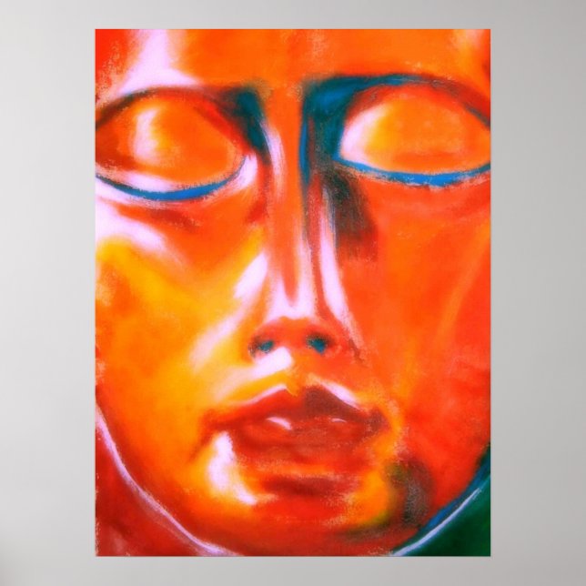 Affiches Face rouge (Devant)