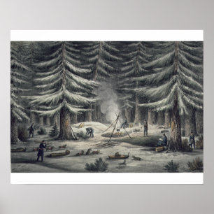 Affiches Façon de faire un lieu de repos une nuit d'hiver