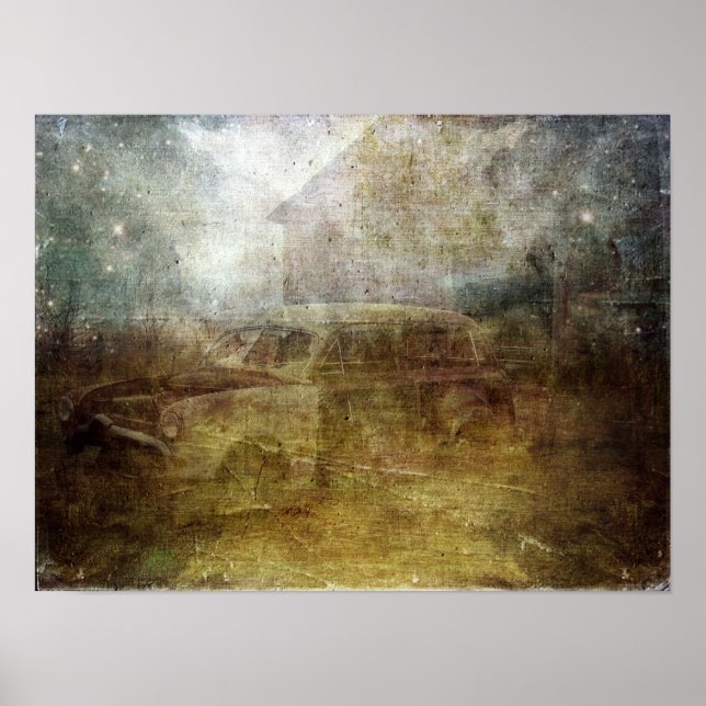 Affiches Fading Away Abandoned Car (Devant)