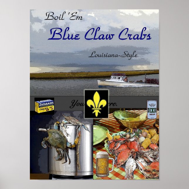 Affiches Faire bouillir les crabes Em (Devant)