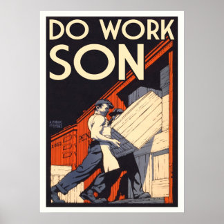 Affiches faire le travail