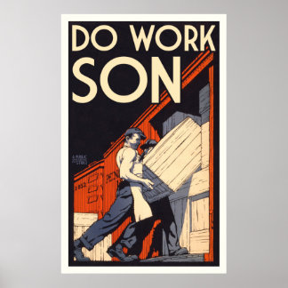 Affiches faire le travail
