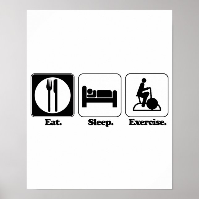 Affiches faire un exercice de sommeil (Devant)