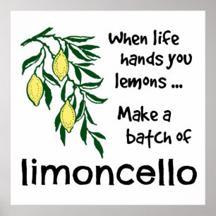 Affiches Faire un lot de liqueur Limoncello Lemon