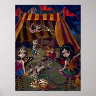 Affiches Fairy Circus ART IMPRIMER imaginaire féeries carna